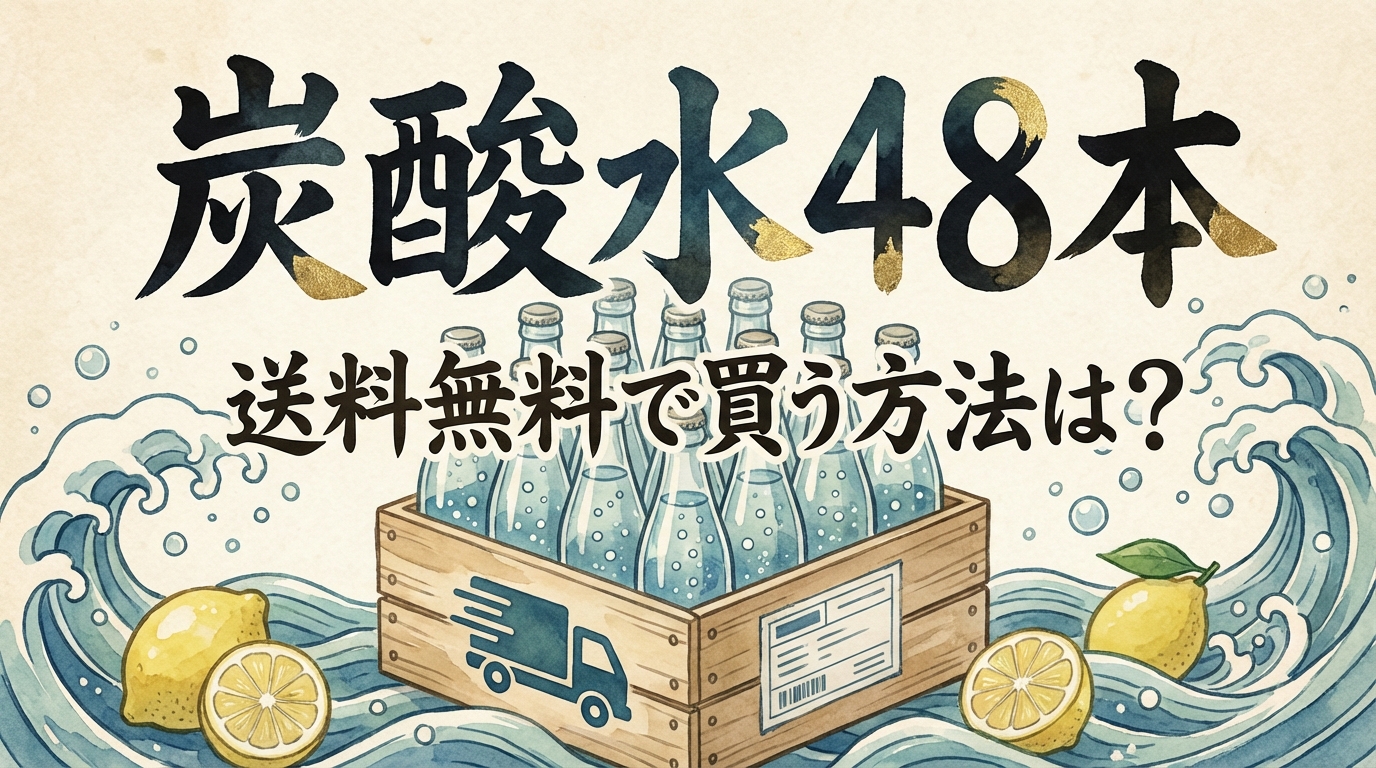 炭酸水48本を送料無料で買う方法は?