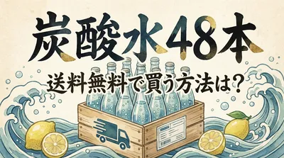 炭酸水48本を送料無料で買う方法は？
