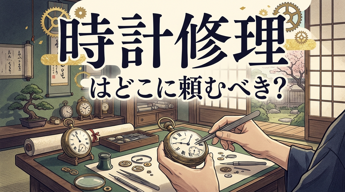 時計修理はどこに頼むべき?