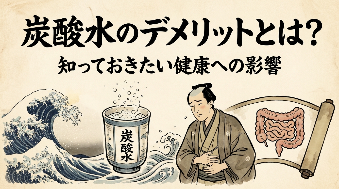 炭酸水のデメリットとは？