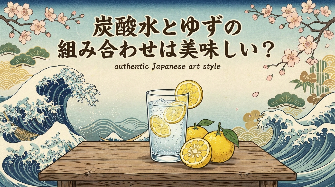 炭酸水とゆずの組み合わせは美味しい?