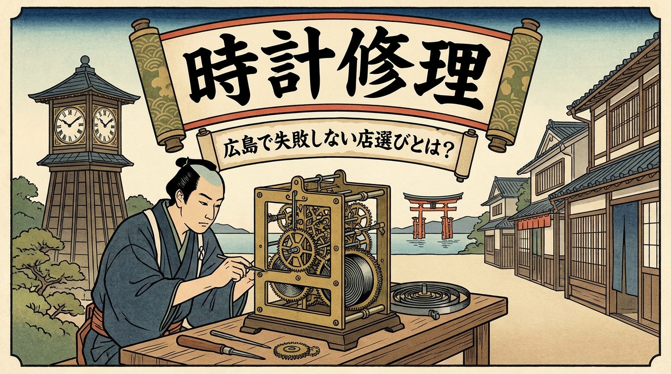 時計修理 広島で失敗しない店選びとは?