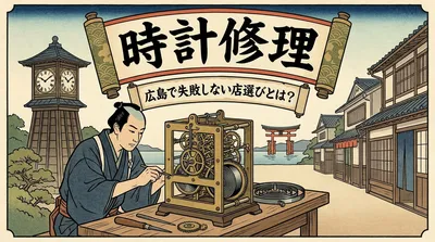 時計修理 広島で失敗しない店選びとは？