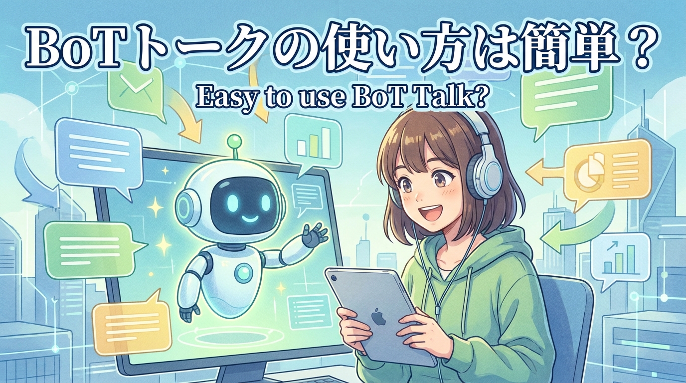 BoTトークの使い方は簡単?