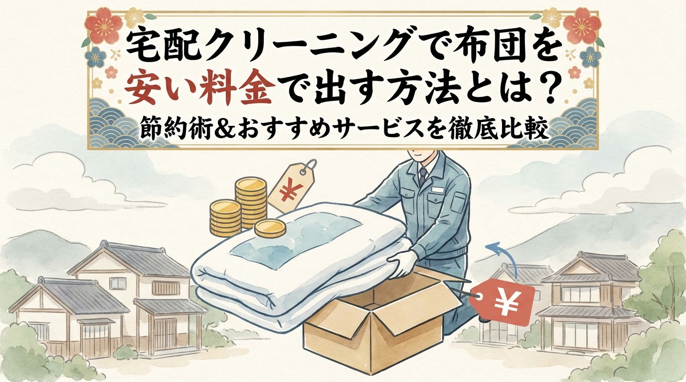 宅配クリーニングで布団を安い料金で出す方法とは？