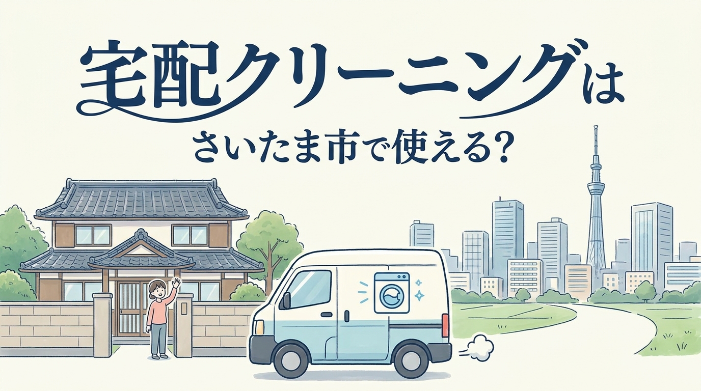 宅配クリーニングはさいたま市で使える？