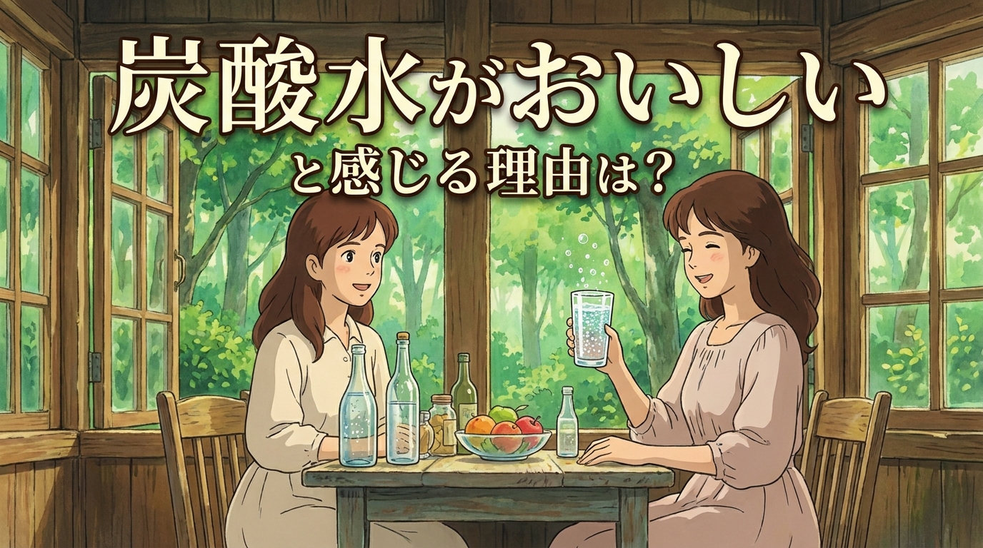 炭酸水がおいしいと感じる理由は？
