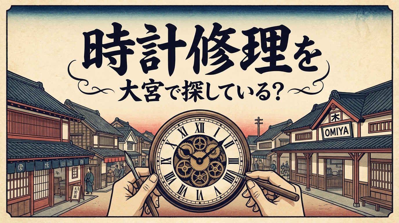 時計修理を大宮で探している？