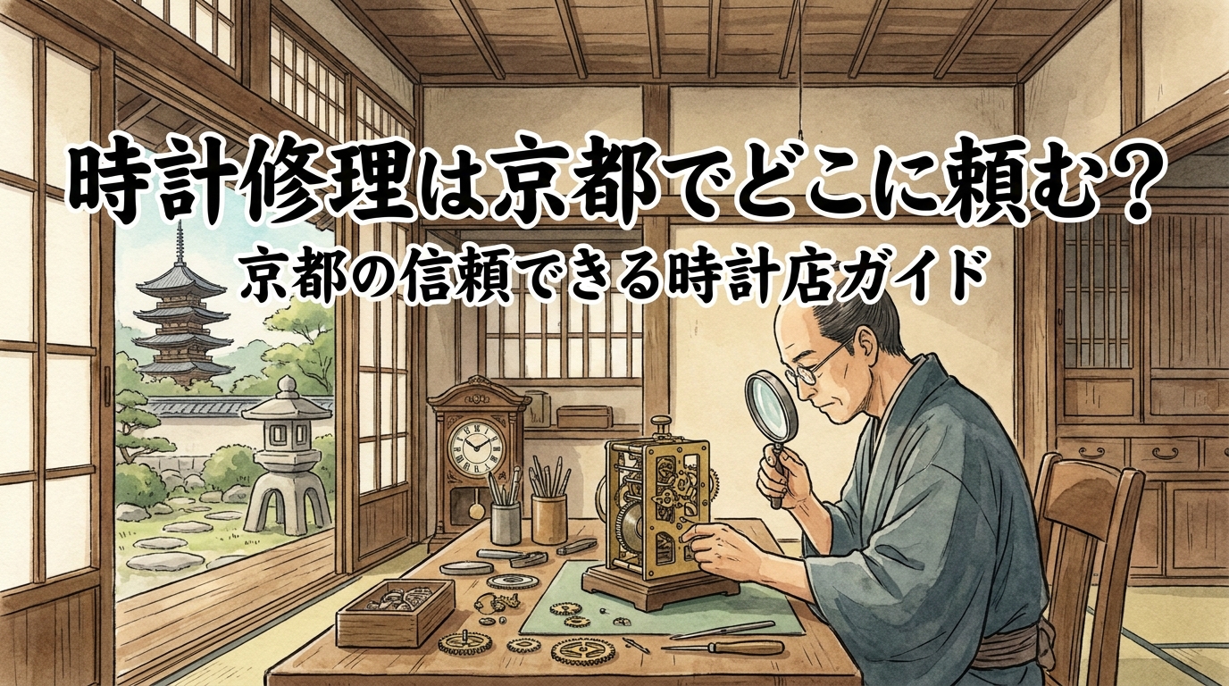 時計修理は京都でどこに頼む？