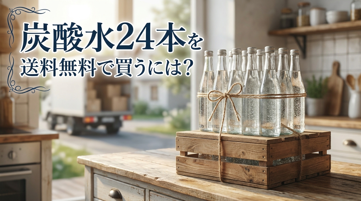 炭酸水24本を送料無料で買うには?