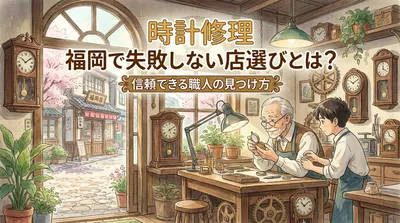 時計修理 福岡で失敗しない店選びとは？