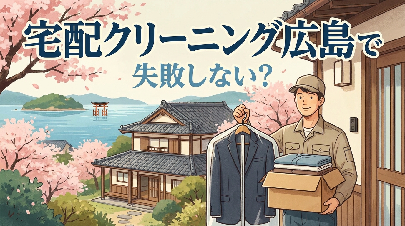 宅配クリーニング広島で失敗しない？