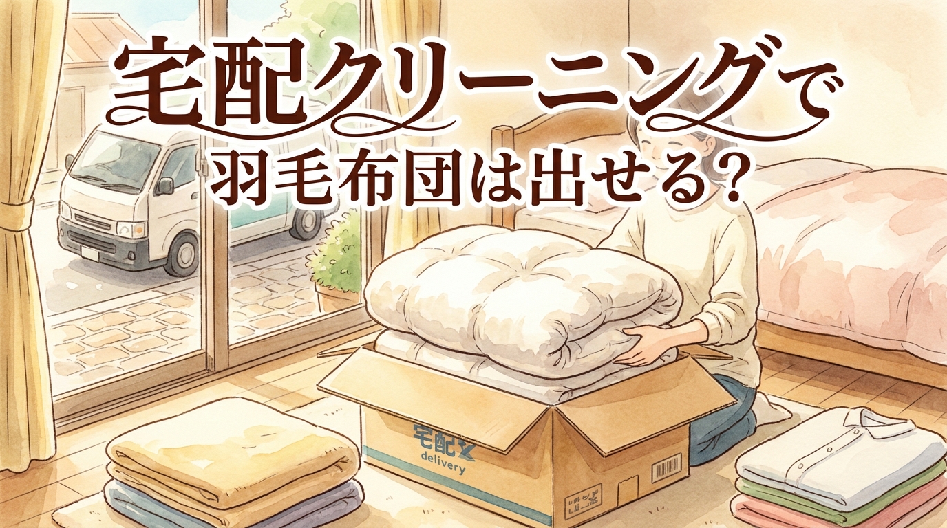 宅配クリーニングで羽毛布団は出せる？