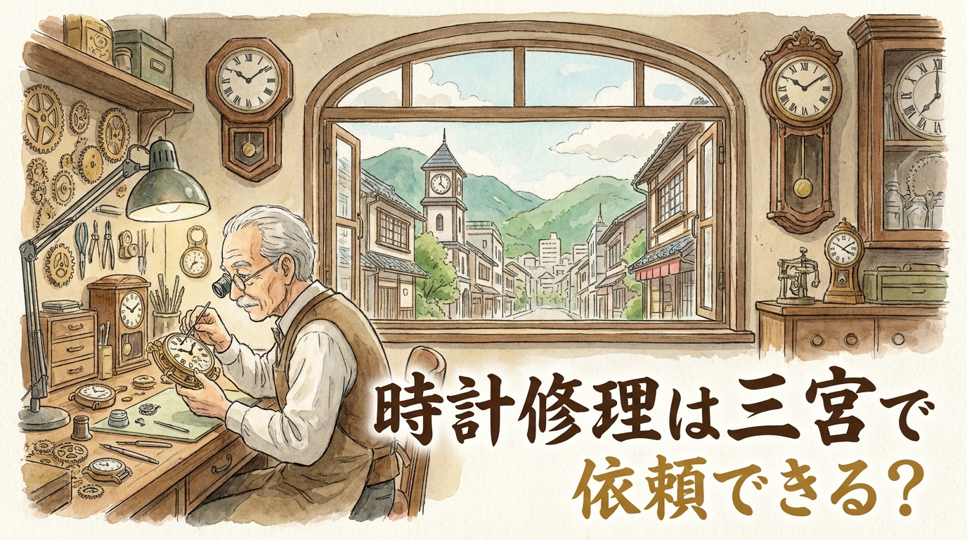 時計修理は三宮で依頼できる?