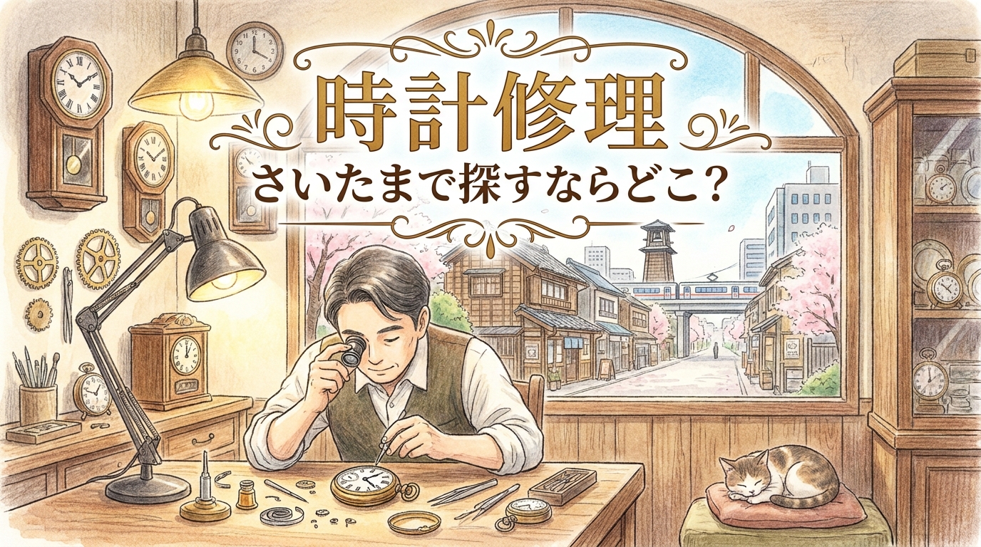 時計修理 さいたまで探すならどこ?