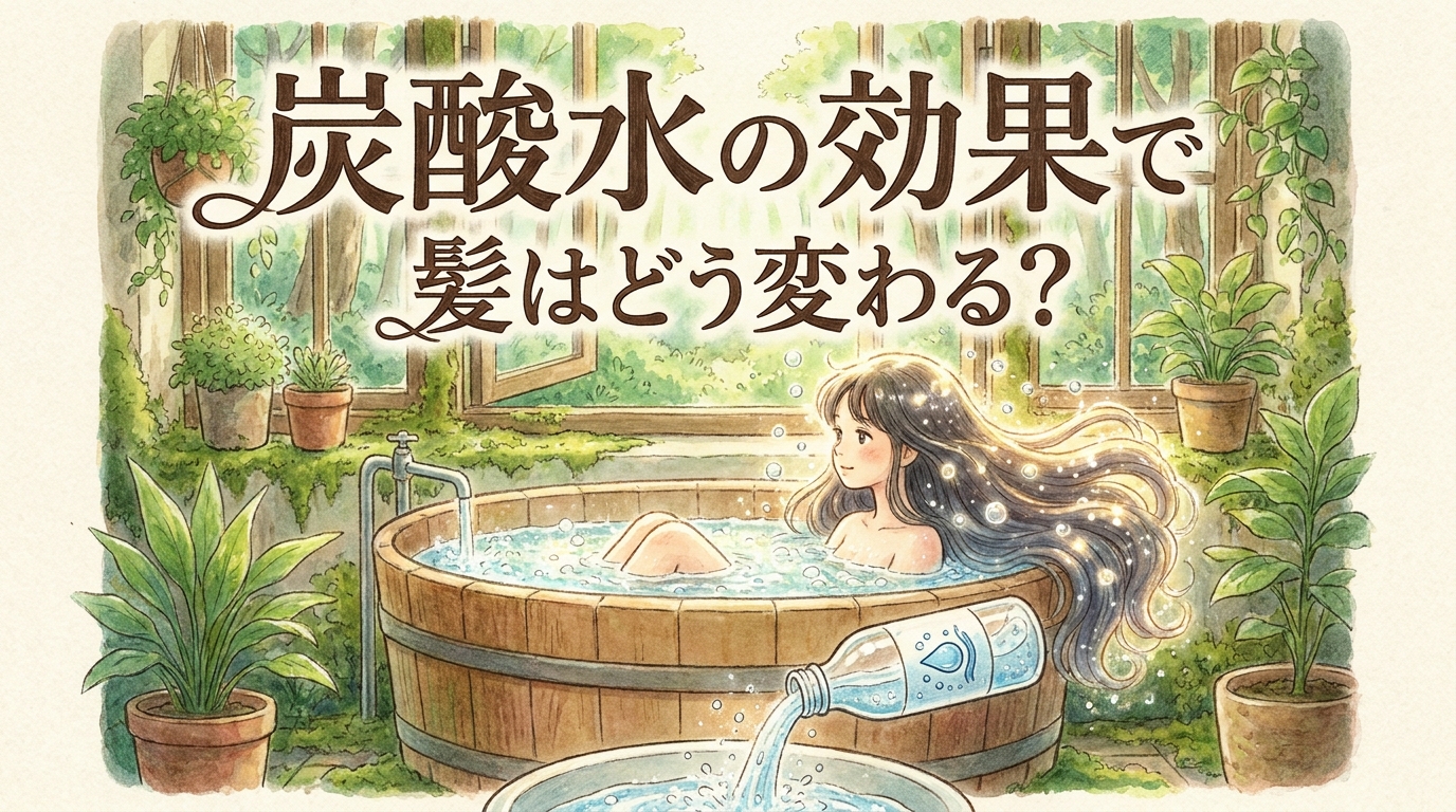 炭酸水の効果で髪はどう変わる?