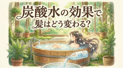 炭酸水の効果で髪はどう変わる？