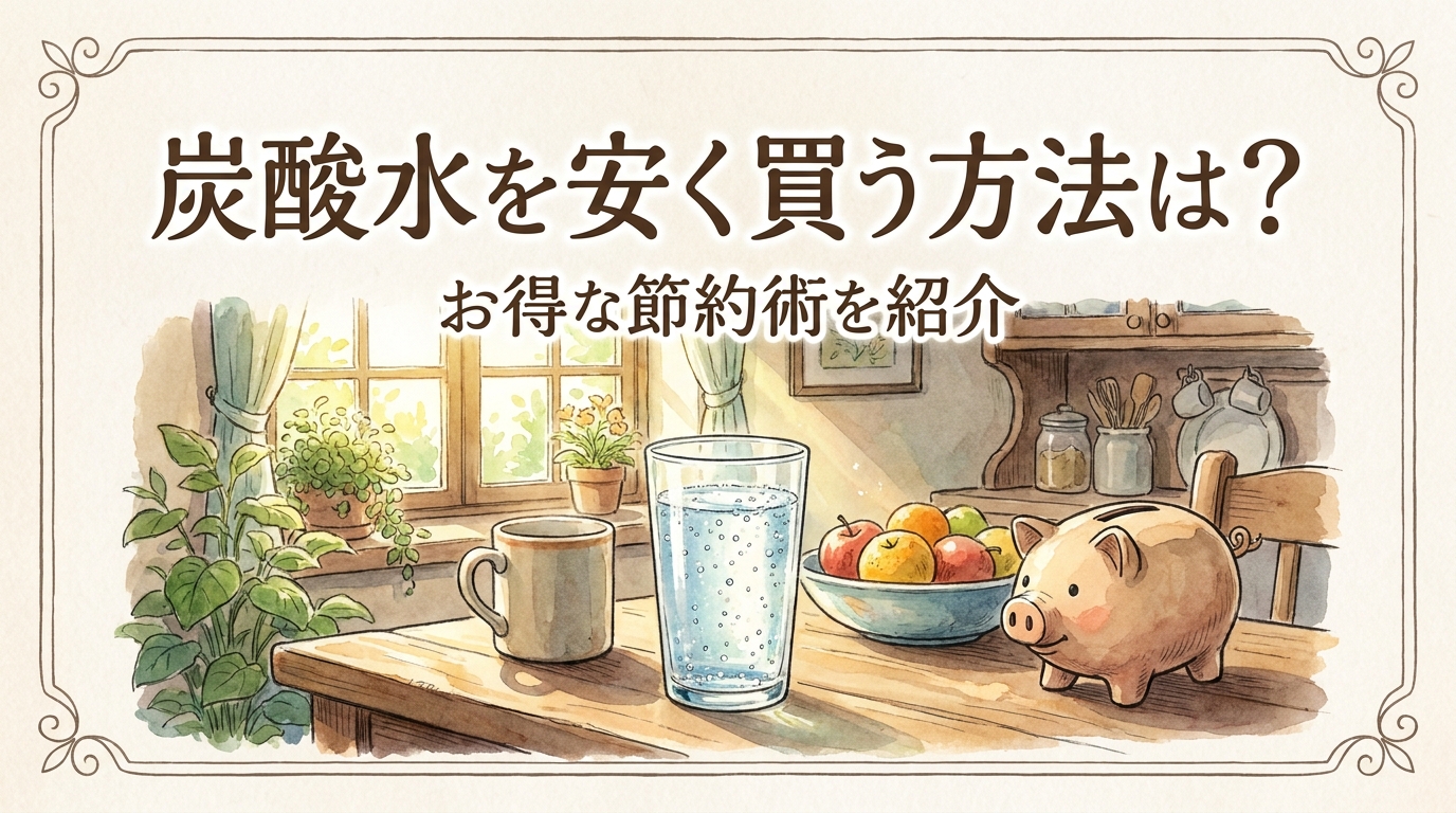 炭酸水を安く買う方法は?