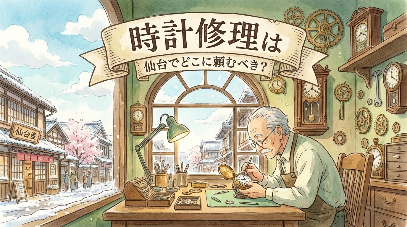 時計修理は仙台でどこに頼むべき?