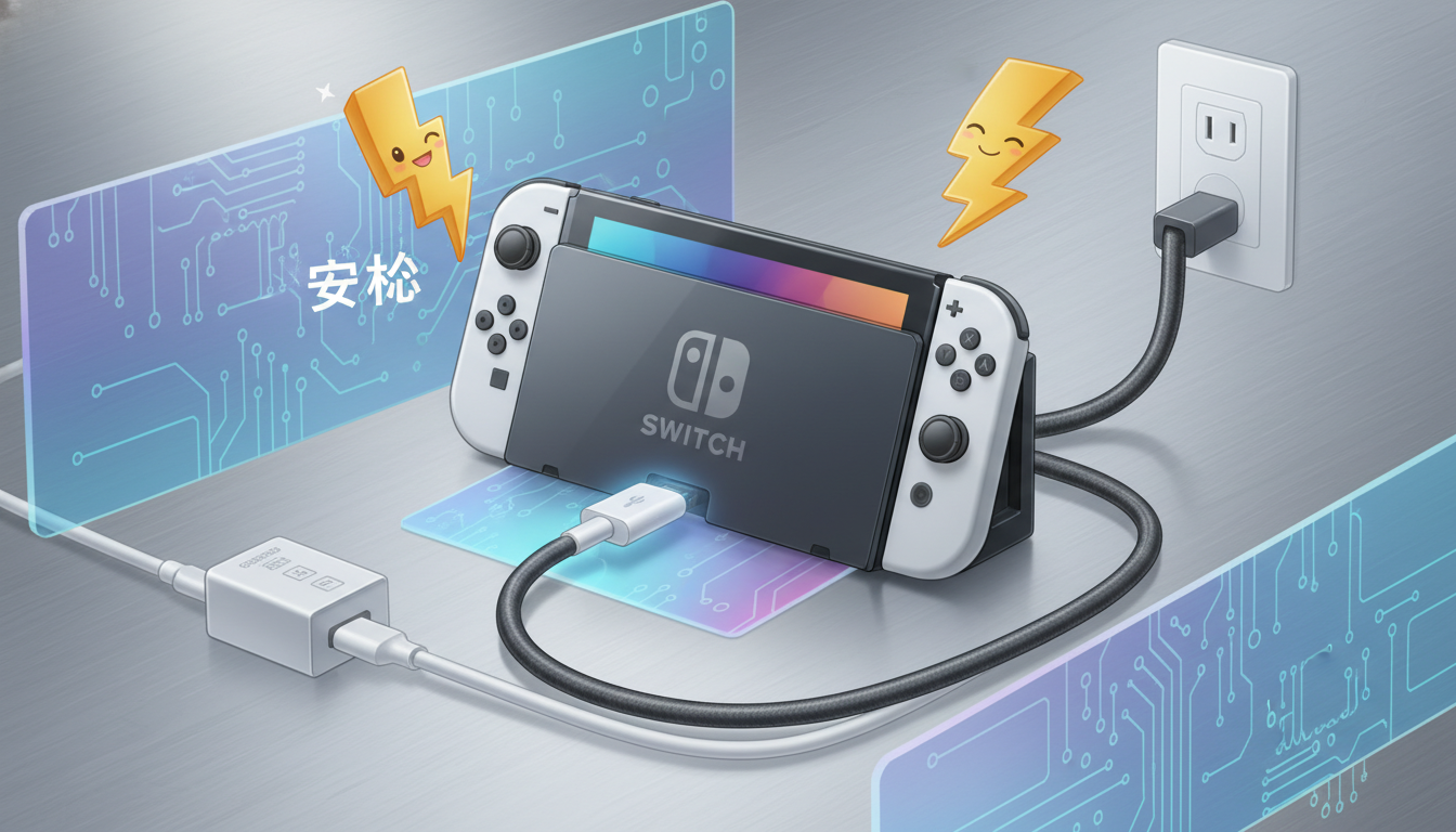 Switch2の充電は純正ACアダプターとUSB PDで安心