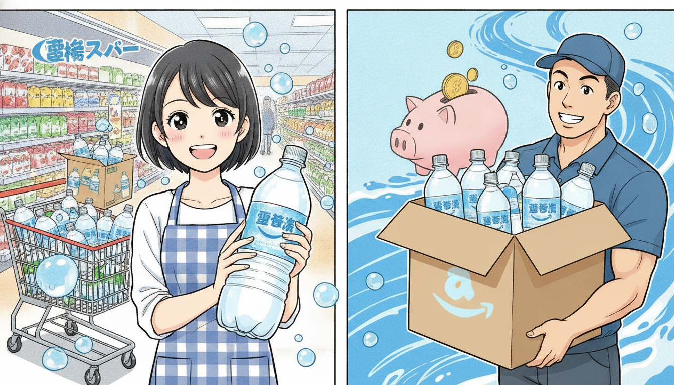 炭酸水を安く買うなら業務スーパーかAmazon箱買いがベスト