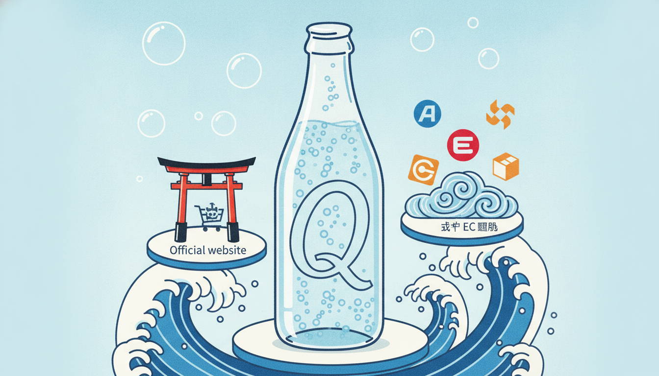 炭酸水クオスの販売店は公式サイトと大手ECモールが中心